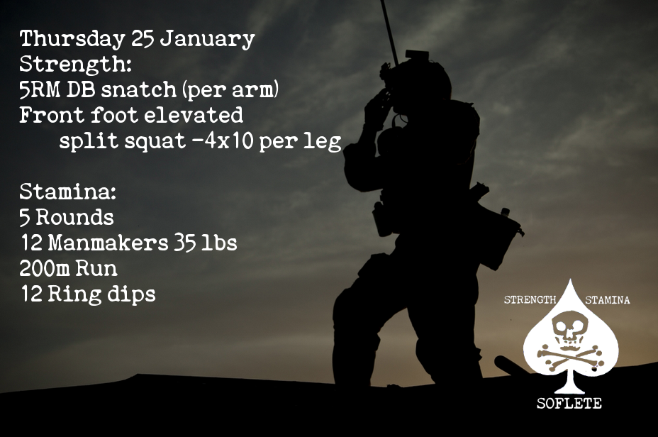 Thursday 25 January