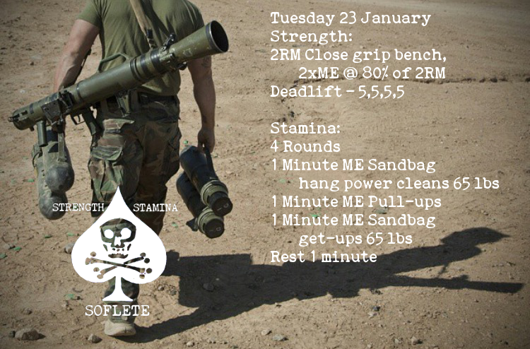 Tuesday 23 January