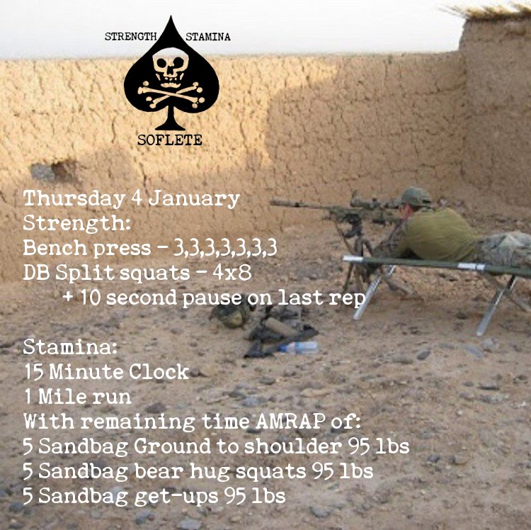 Thursday 4 January