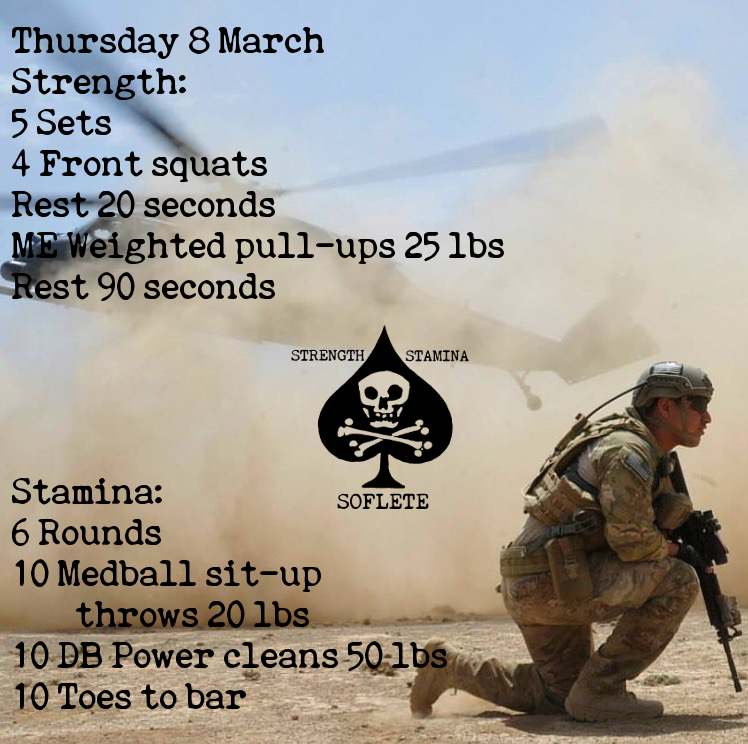 Thursday 8 March