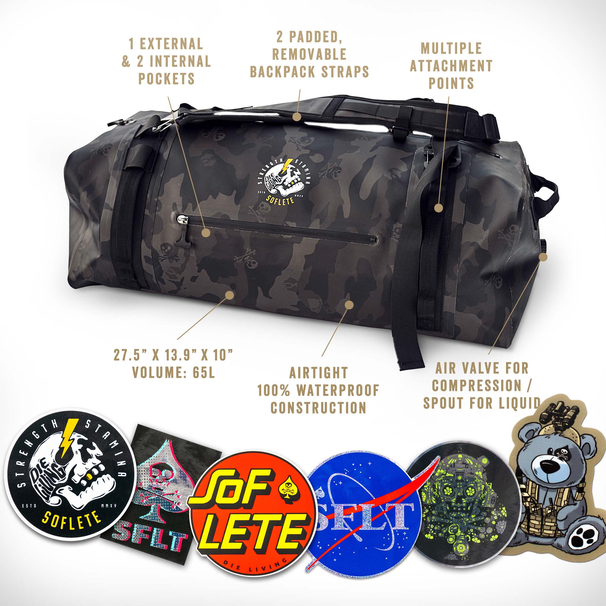 24-Hour Blowout: $85 OFF Vault Duffel + FREE Sticker Bundle