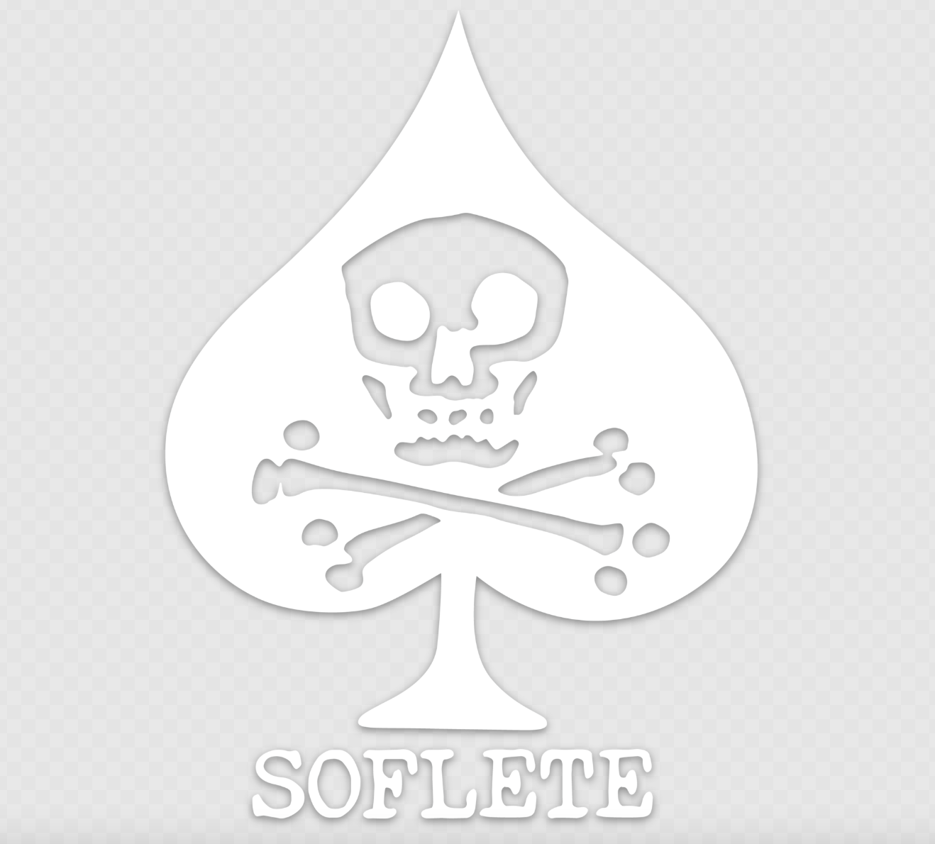 SOFLETE Vinyl Decal - White